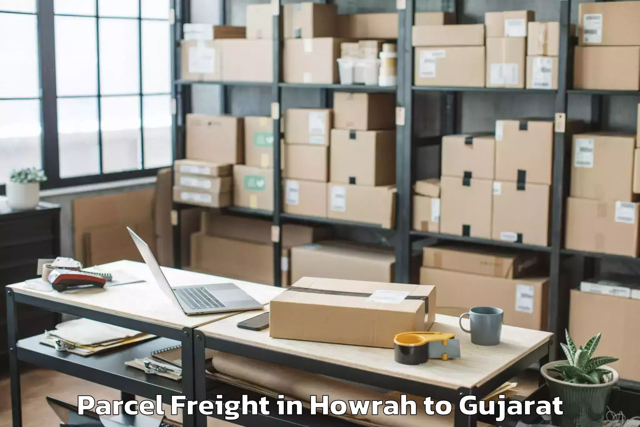 Top Howrah to Pardi Parcel Freight Available